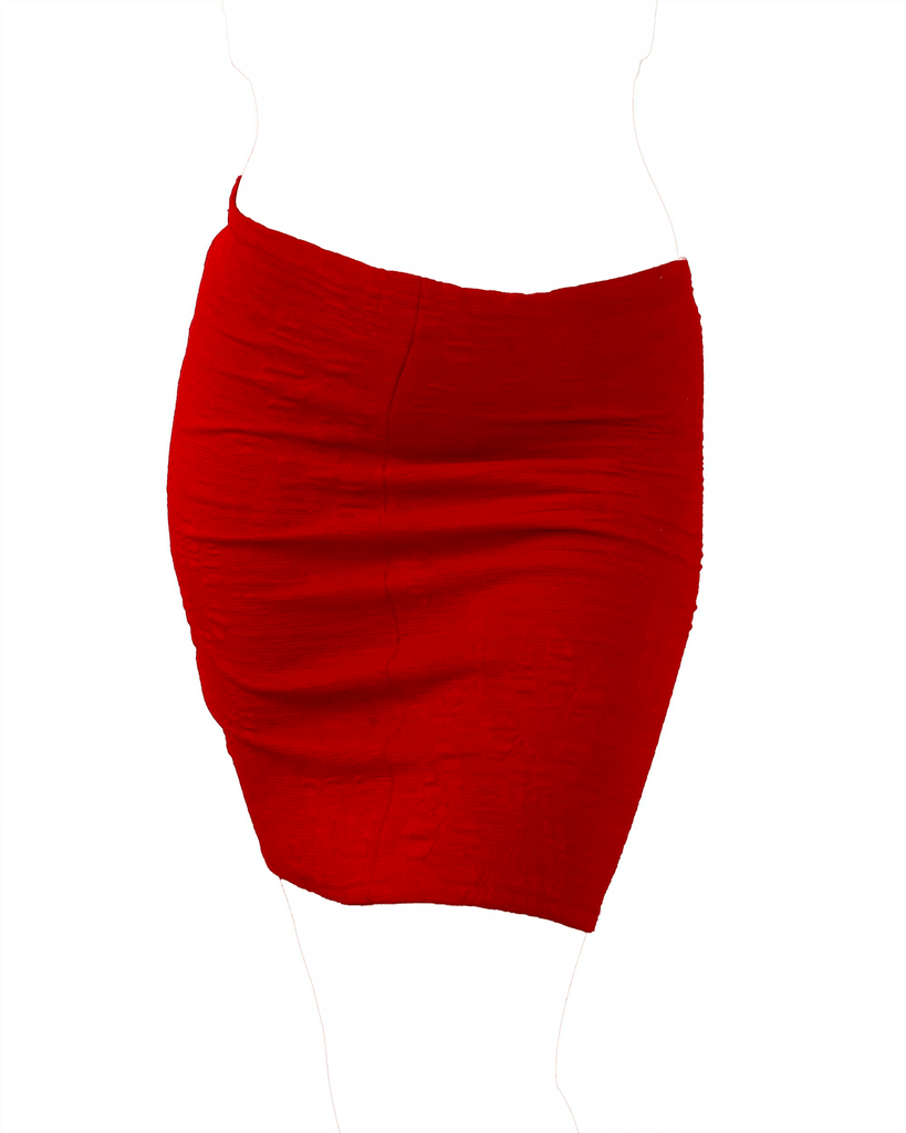 Jupe moulante - S - Rouge