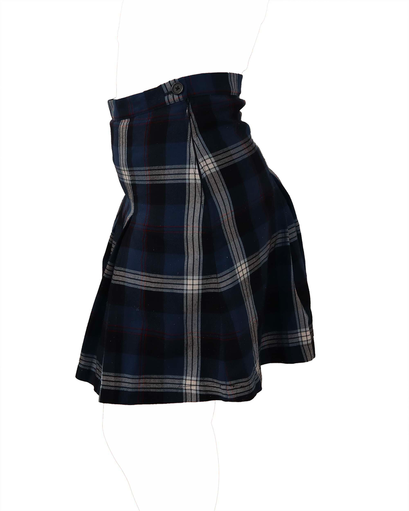 Jupe à carreaux - S - Nuances de bleu