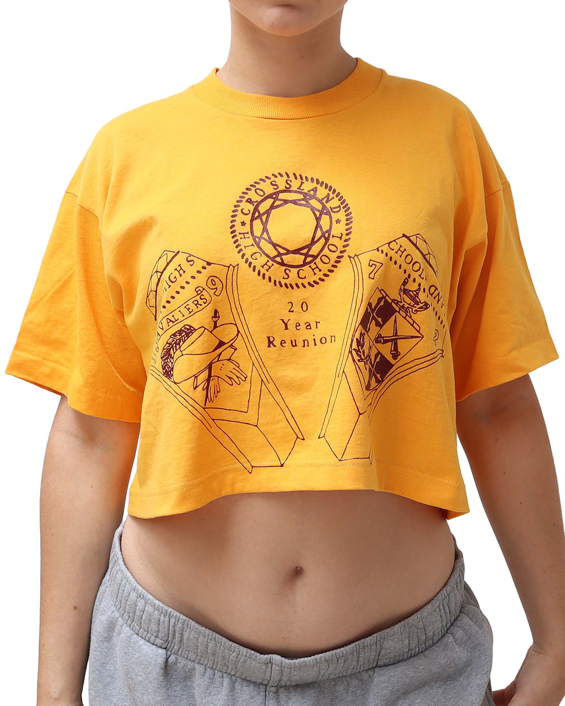 Croptop Upcyclé - XL - Jaune