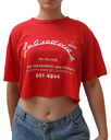 Croptop Upcyclé - XL - Rouge