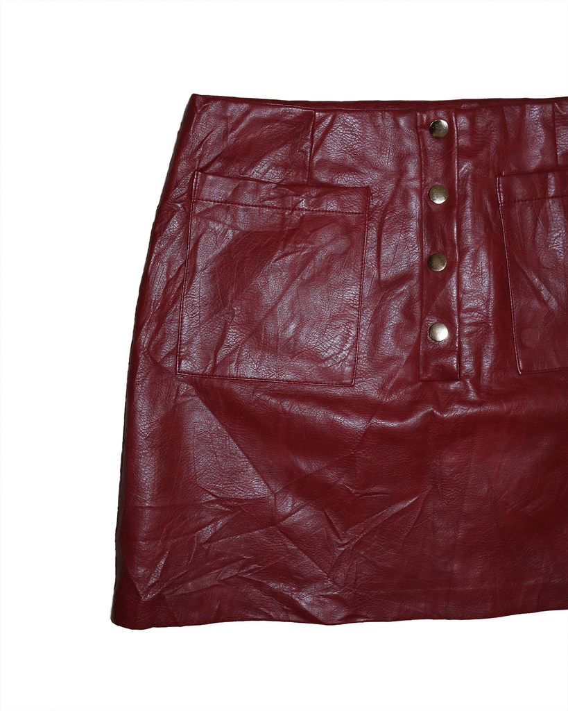 Jupe trapèze - M - Rouge