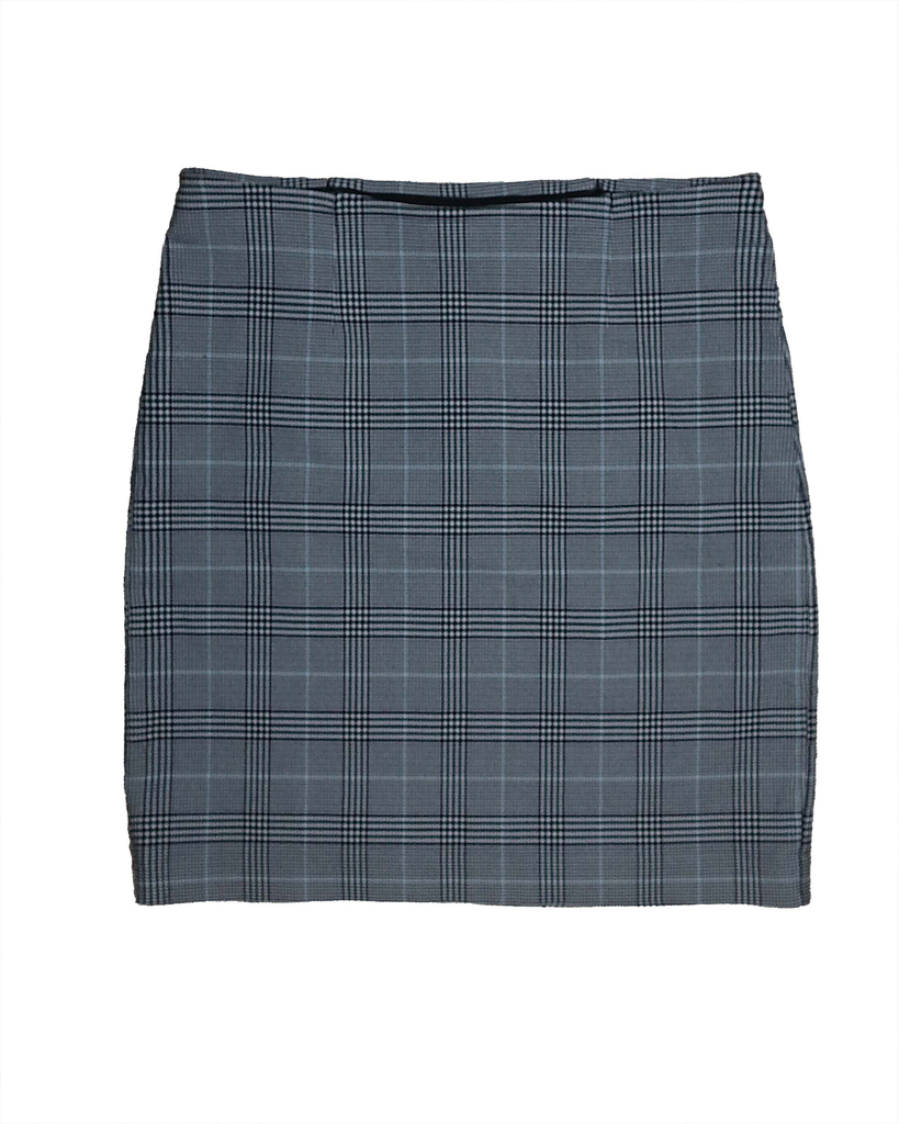 Jupe slim à carreaux - M - Elastique