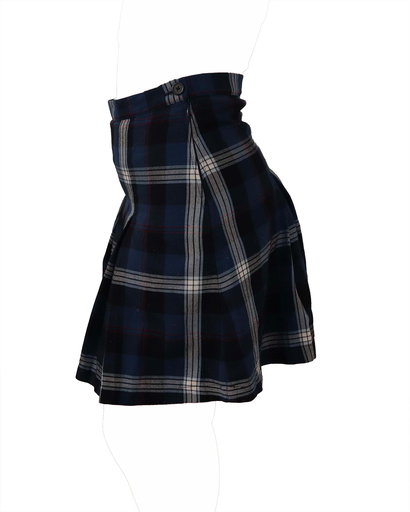 Jupe à carreaux - S - Nuances de bleu
