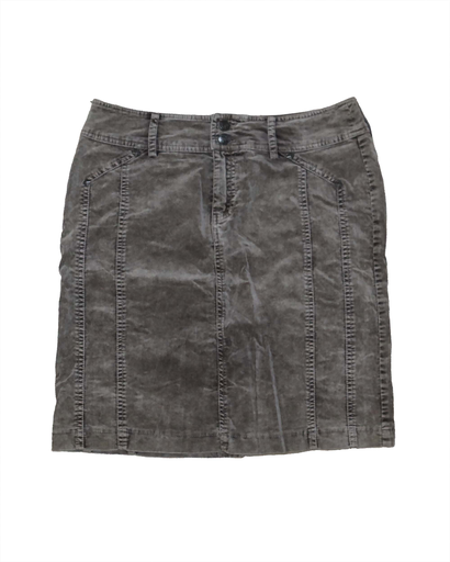 Jupe droite style velours - L